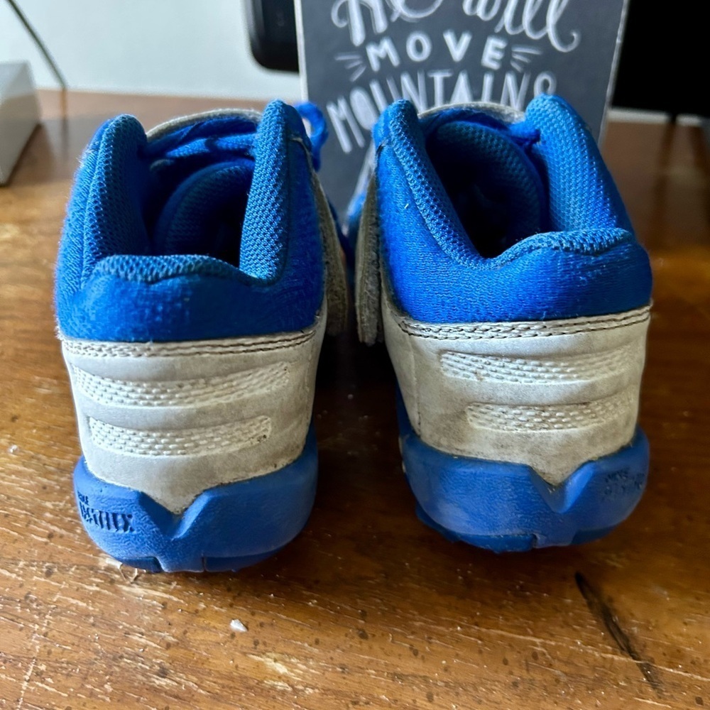 Nike Alpha Hurache Varsity Keystone mid youth baseball cleats size 11 royal blue - Picture 3 of 5